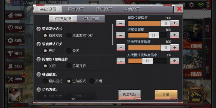 2、cf两侧的瞄准辅助在哪里
